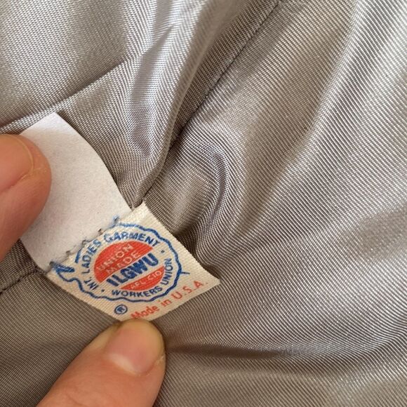 Vintage stripe wool coat Ladies garment worker union made Winter Coat - Picture 7 of 11